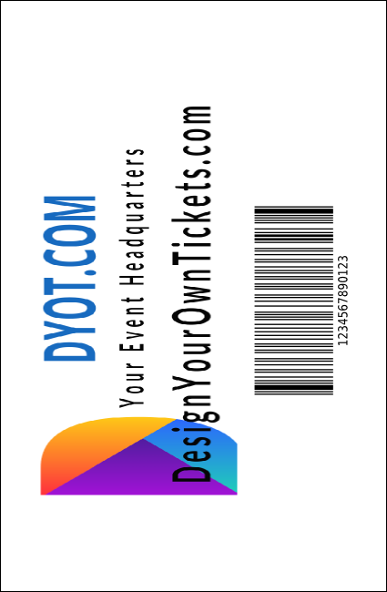 All Purpose Hex VIP Event Badge Small Product Back
