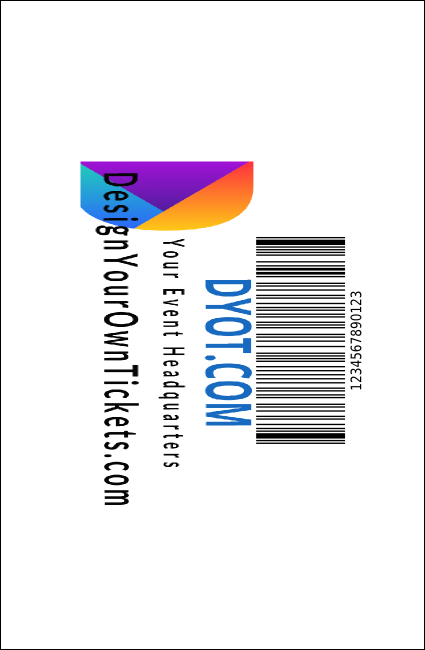 Modern Rodeo VIP Event Badge Small Product Back