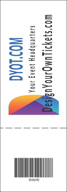 Nightclub Blue Event Ticket Product Back