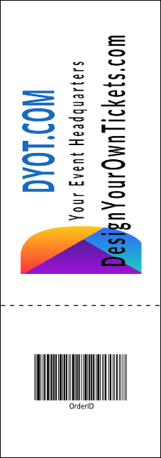 School Carnival General Admission Ticket Product Back