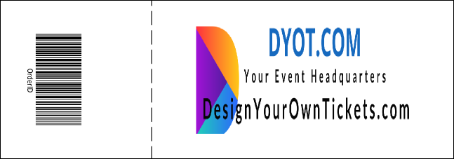 Modern Vote Event Ticket Product Back