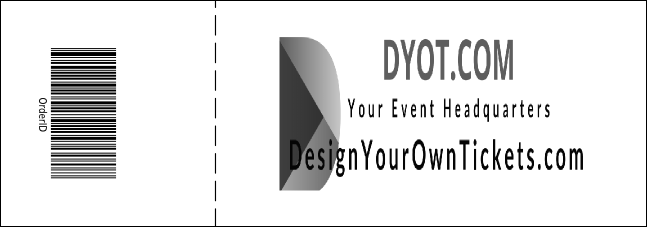 Retro Chalkboard Event Ticket Product Back
