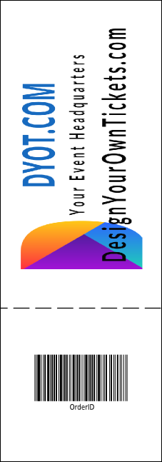 Fireworks Event Ticket Product Back