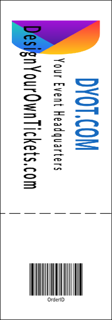LGBT Pride Event Ticket Product Back