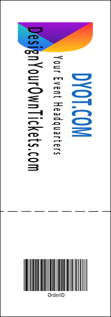Roller Derby Passing Star Event Ticket Product Back