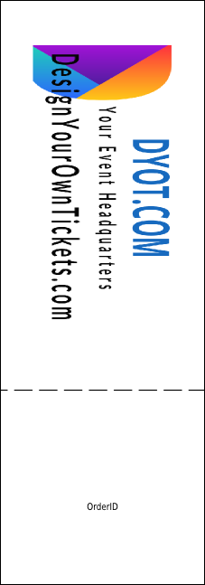 Galaxy Hip Hop Event Ticket Product Back