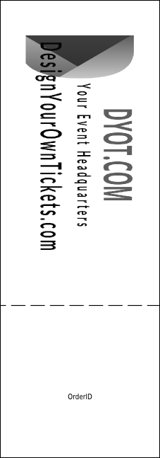 Galaxy Hip Hop Black and White Event Ticket Product Back