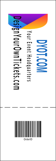 Stage Lights Event Ticket Product Back