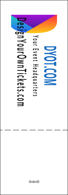 Softball Event Ticket Product Back
