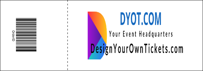 Art Canvas Event Ticket Product Back