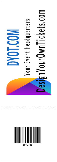 Bow Tie Event Ticket Product Back