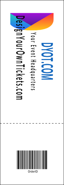 Basketball Court Event Ticket Product Back