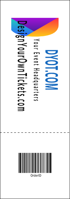 Happy Birthday Chevron Event Ticket Product Back
