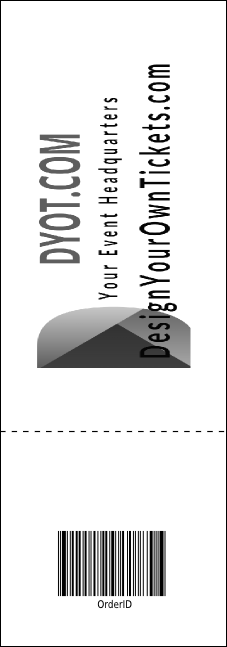 Austin Music Event Ticket Product Back