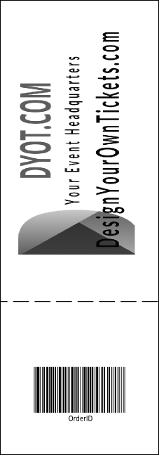 Portland General Admission Ticket (black and white) Product Back