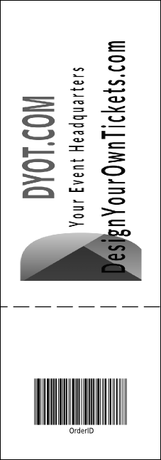 Montreal General Admission Ticket (black and white) Product Back