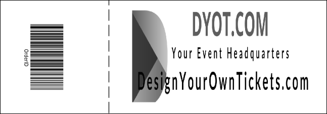 Hip Hop BW Event Ticket Product Back