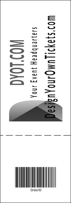Denver Black and White General Admission Ticket Product Back