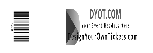 Indianapolis Event Ticket (Black and White) Product Back