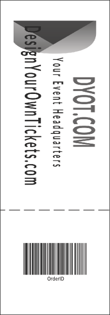Baseball General Admission Ticket 001 Product Back