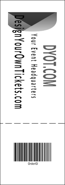 Volleyball General Admission Ticket 001 Product Back