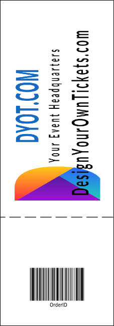 Sports Ticket 003 Product Back