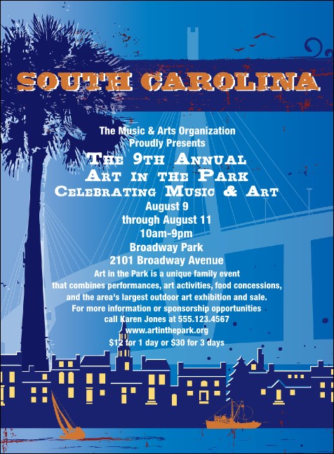 South Carolina Invitation Product Front