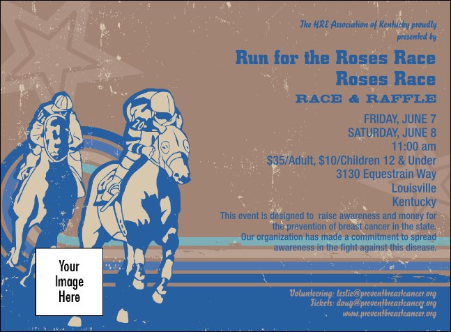 Horse Racing Invitation 002 Product Front