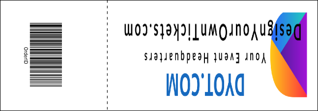 Winter Bird Raffle Ticket Product Back