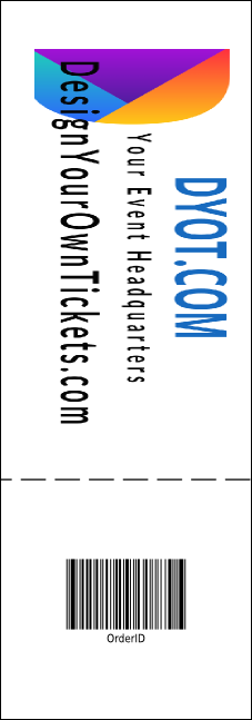 Autism Awareness Raffle Ticket Product Back