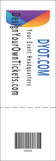 LGBT Pride Raffle Ticket Product Back
