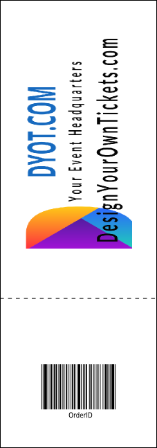 Dance Silhouette Raffle Ticket Product Back