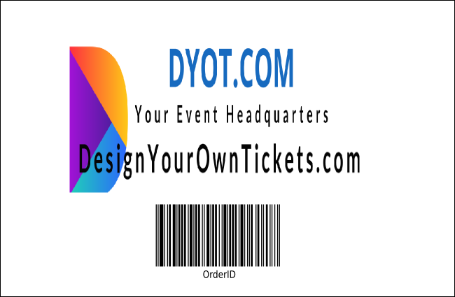 Hip Hop Concert Drink Ticket Product Back