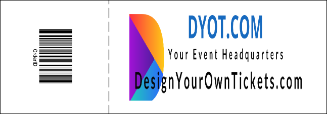 Color Logo Raffle Ticket 003 Product Back