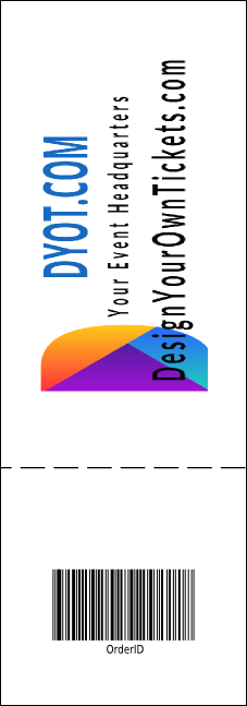Disco Raffle Ticket Product Back