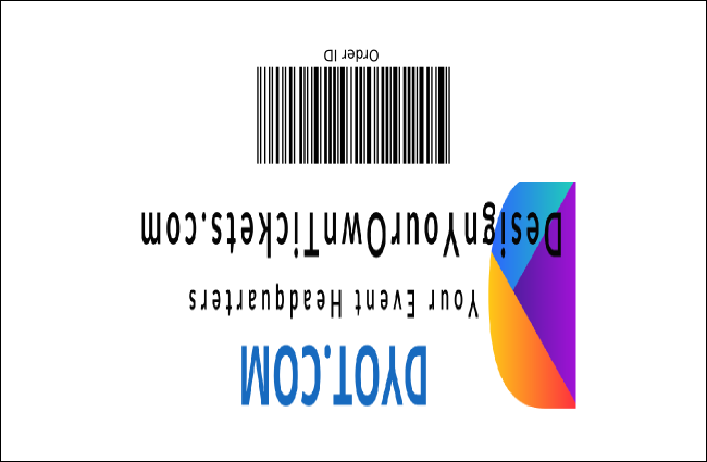 Fashion Show Drink Ticket Product Back
