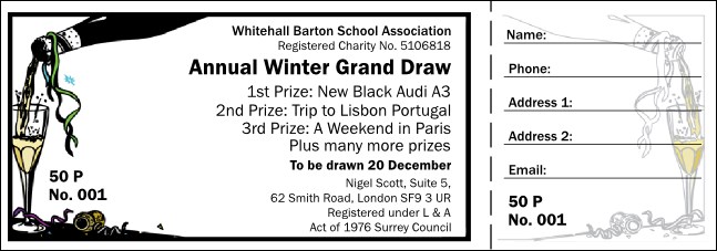 Celebration Raffle Ticket 001 Product Front