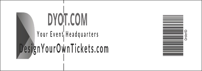 Black and White New Year's Raffle Ticket 001 Product Back