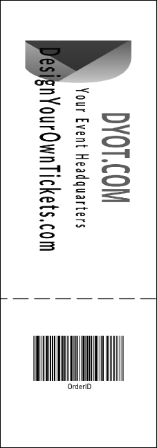 B&W Logo Raffle Ticket 002 Product Back