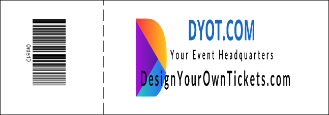 Color Logo Raffle Ticket 002 Product Back