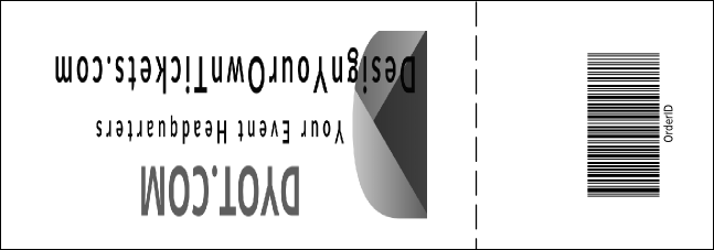 St. Louis (black and white) Raffle Ticket with stub Product Back