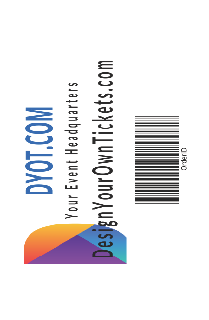 Swing Dance Drink Ticket Product Back
