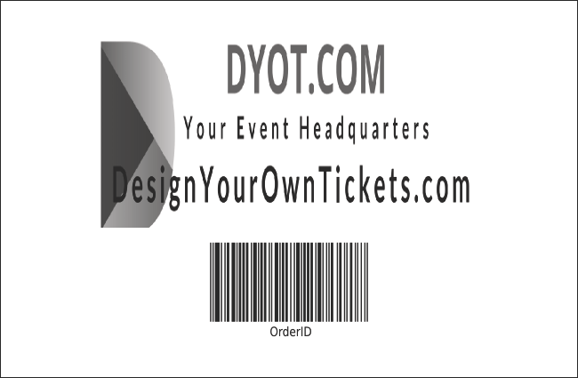 Black Tie Gala Drink Ticket Product Back