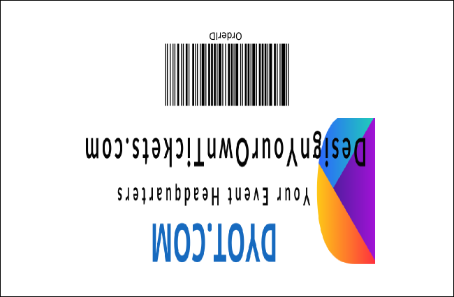Woodcut Drink Ticket Product Back