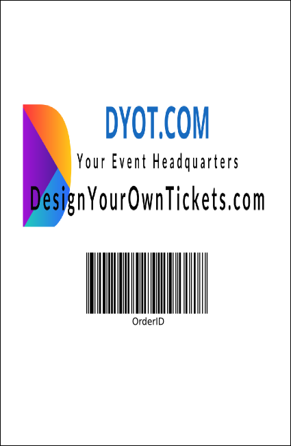 Graduation Diploma Drink Ticket Logo Product Back