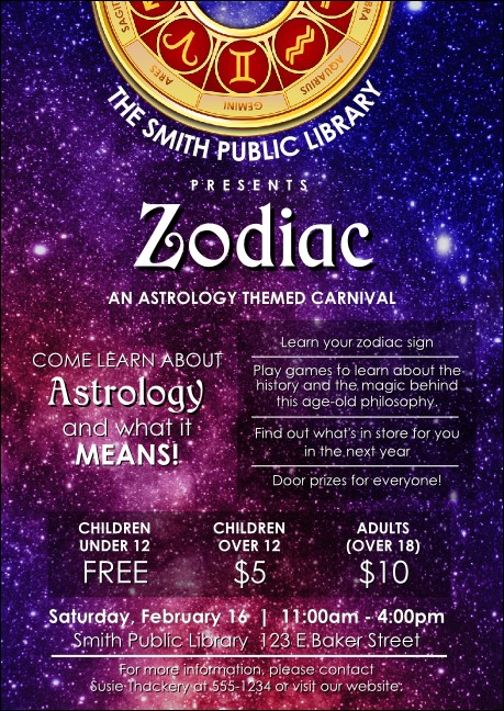 Astrology Postcard Product Front