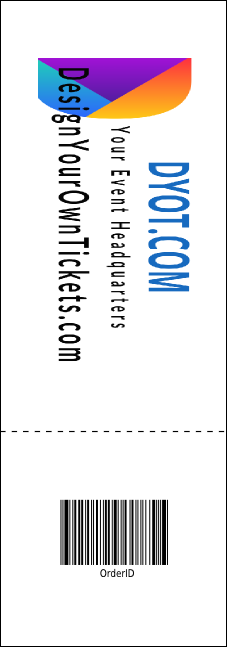 Equestrian Event Ticket Product Back