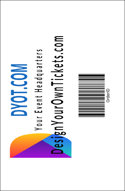 Golf Backswing Drink Ticket Product Back