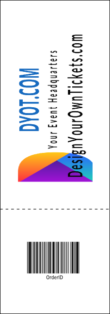 Cityscape Event Ticket Product Back