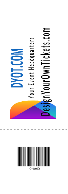 Cityscape Raffle Ticket Product Back